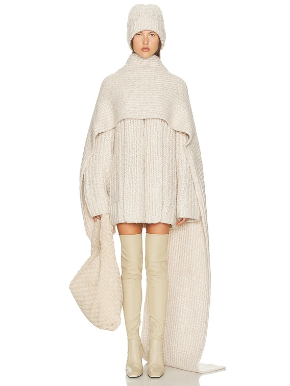 Helsa Joanie Hand Knit Cardigan in Oatmeal | FWRD