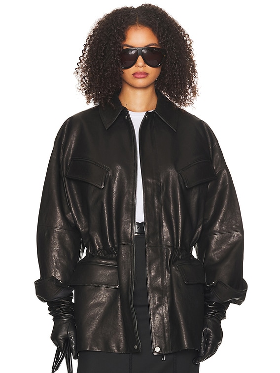 The Peplum Leather Moto Jacket