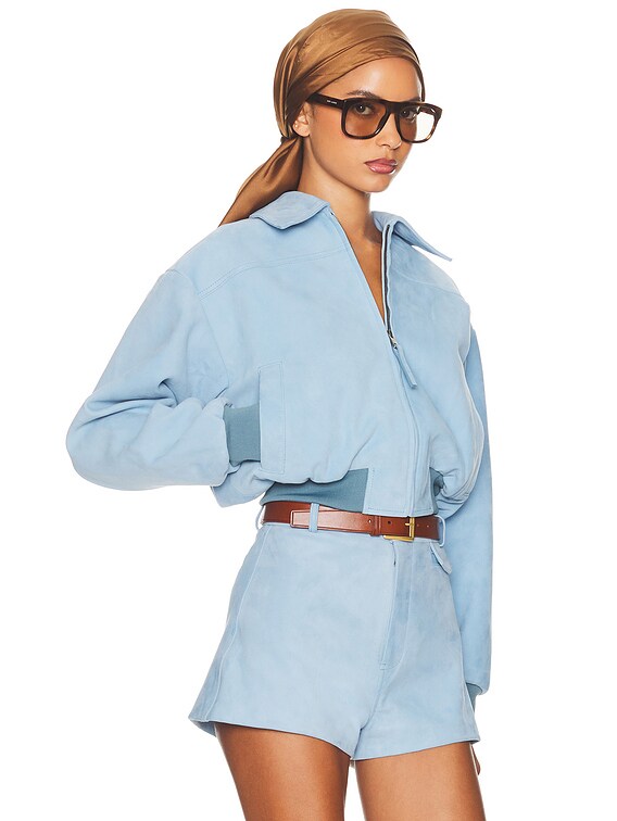 The Suede Zip Bomber