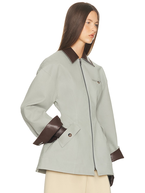 The Lady Hunting Jacket With Faux Leather Collar