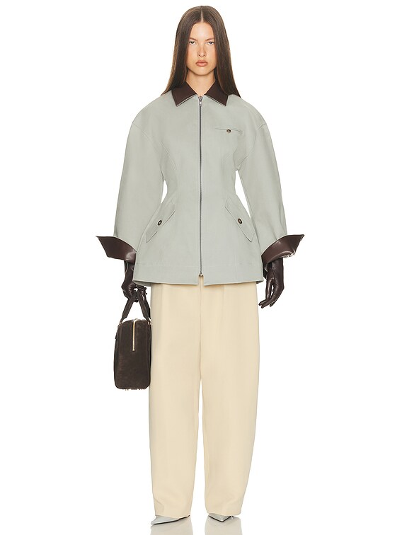 The Lady Hunting Jacket With Faux Leather Collar