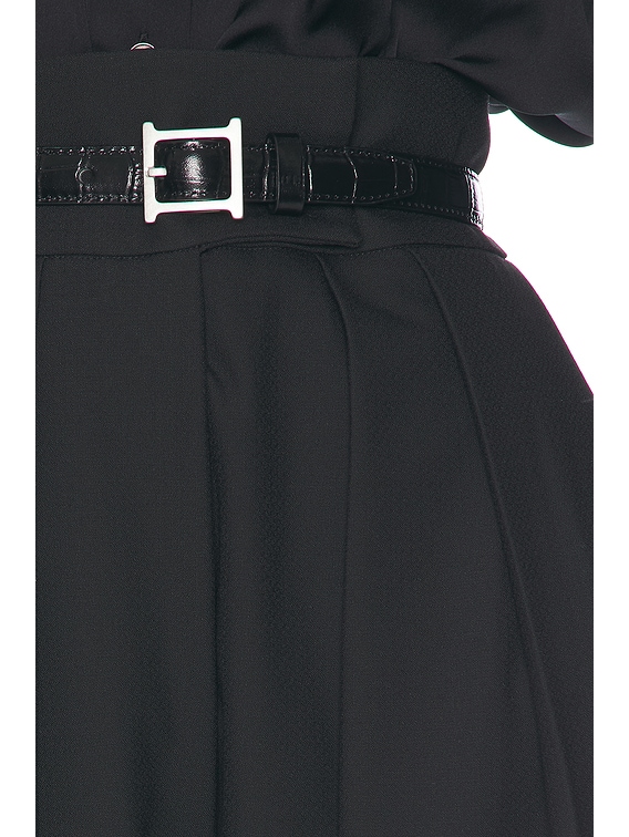 Helsa High Waist Pleated Suit Trouser in Black | FWRD Helsa High Waist Pleated Suit Trouser in Black | FWRD