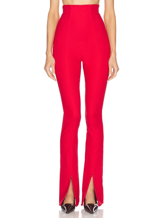 cigarette pants red Helsa The Cigarette Pant in Lipstick Red