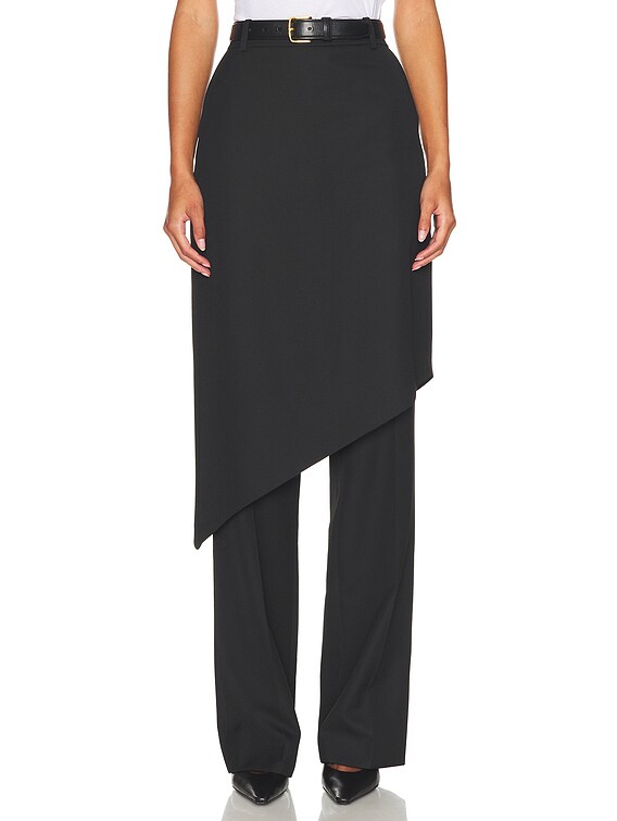 Helsa Trouser With Attached Skirt in Black | FWRD