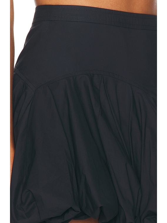 【MEDIA82】 Bubble Skirt Black Wellwits Women's Gathering Midi Bubble Skirt Black One Size