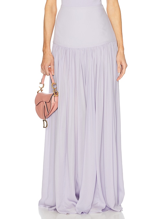 Helsa Diaphanous Maxi Skirt in Purple Heather | FWRD