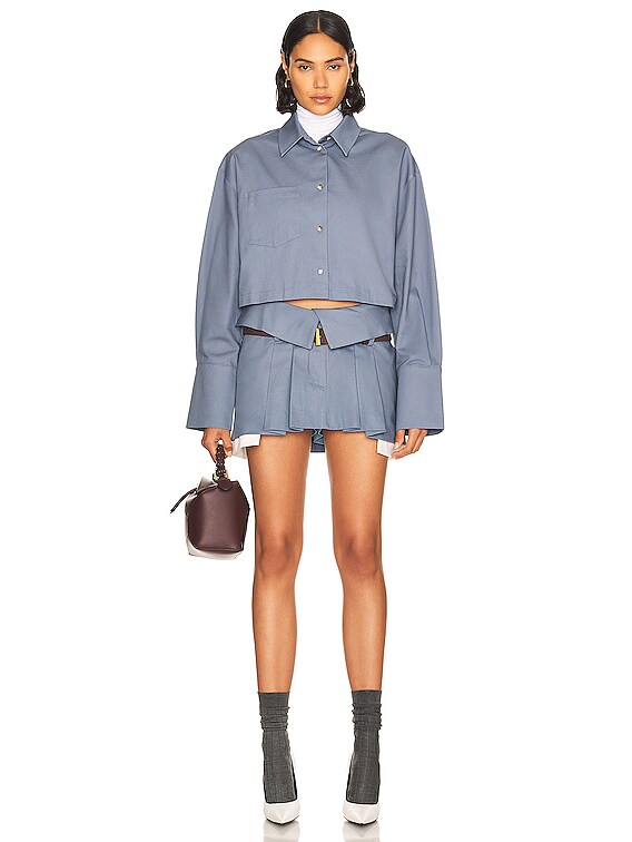 Chino Pleated Mini Skort