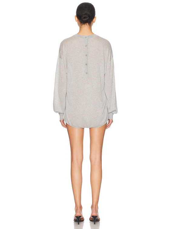 Helsa Aurinda Romper in Heather Grey | FWRD