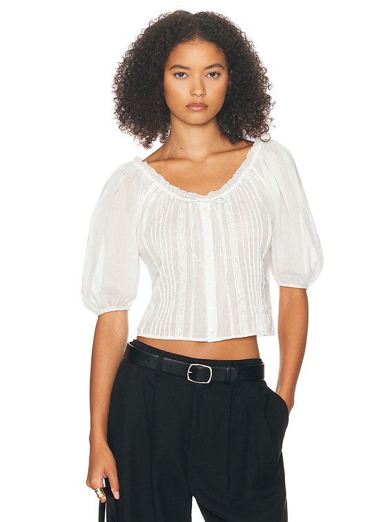 Voile Peasant Blouse