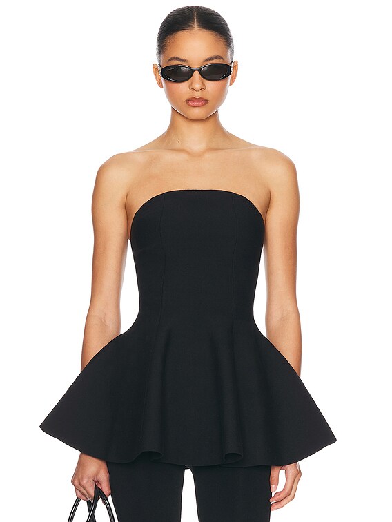 Helsa Maude Knit Top in Black | FWRD