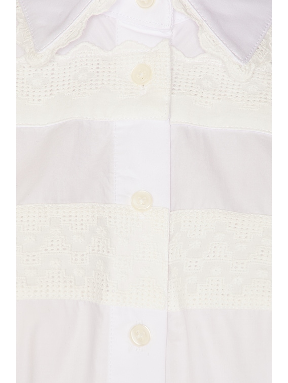 The Summer Overshirt With Vintage Swiss Embroidery