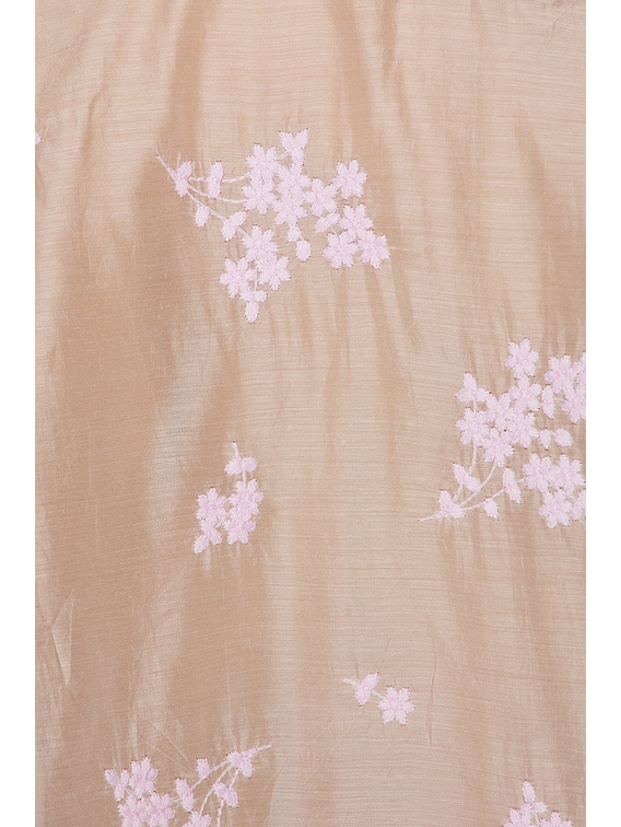 Pajama Top in Cherry Blossom Embroidery