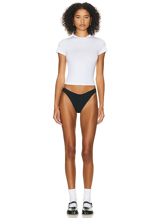Helsa Baby Tee in 2nd Skin Jersey in White | FWRD
