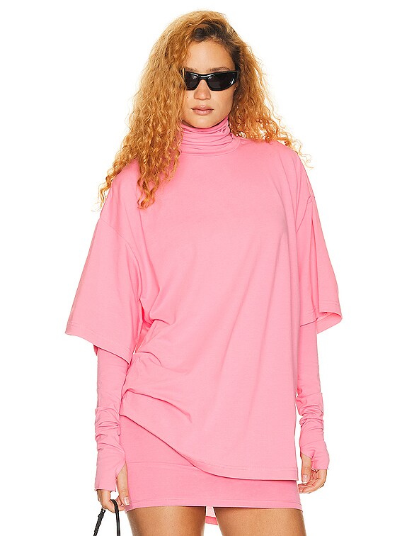 Helsa Jersey Oversized Tee in Very Pink | FWRD