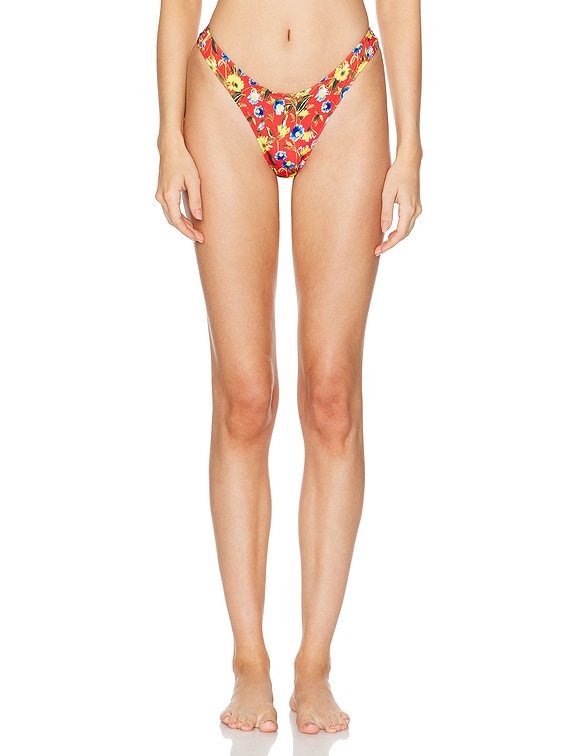 High Cut Cheeky Bikini Bottom