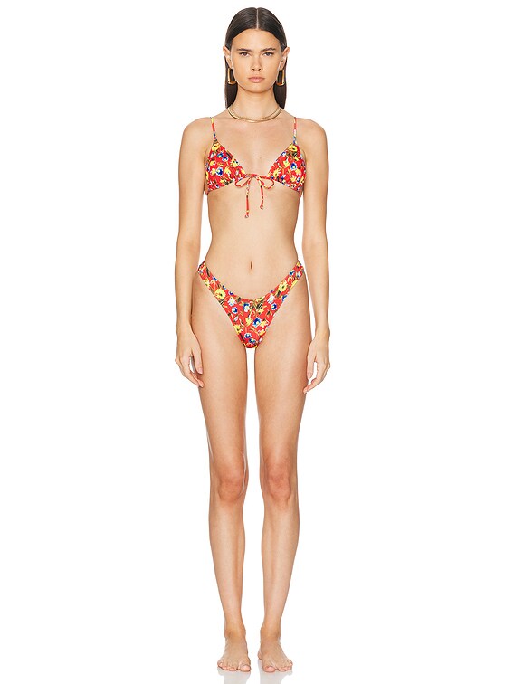 High Cut Cheeky Bikini Bottom