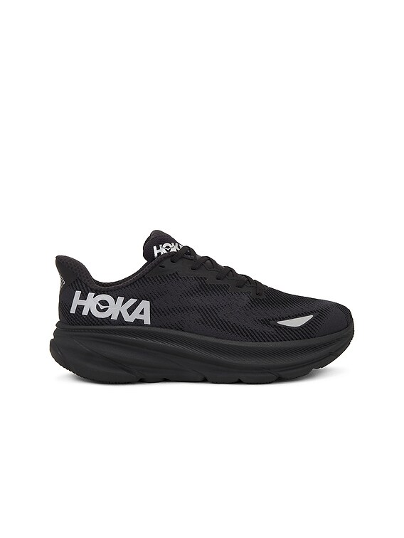 HOKA Clifton 9 Gtx Sneaker in Black | FWRD