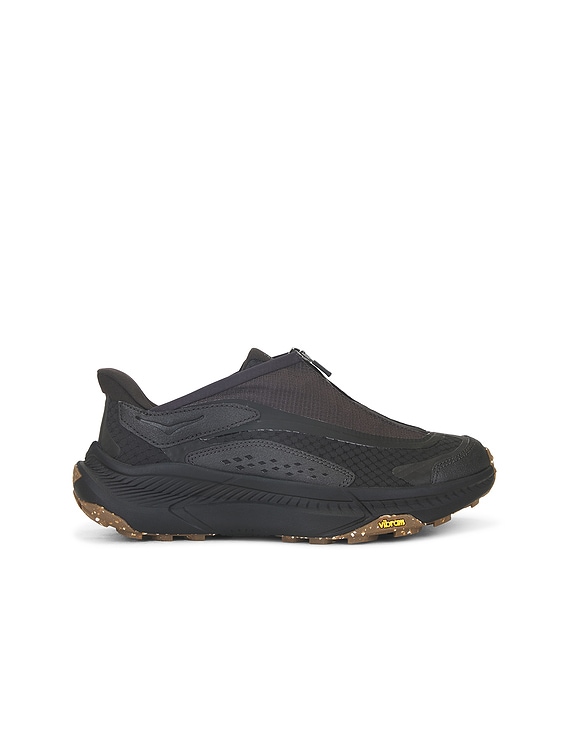 HOKA U Project Transport in Carbon Black & Black | FWRD