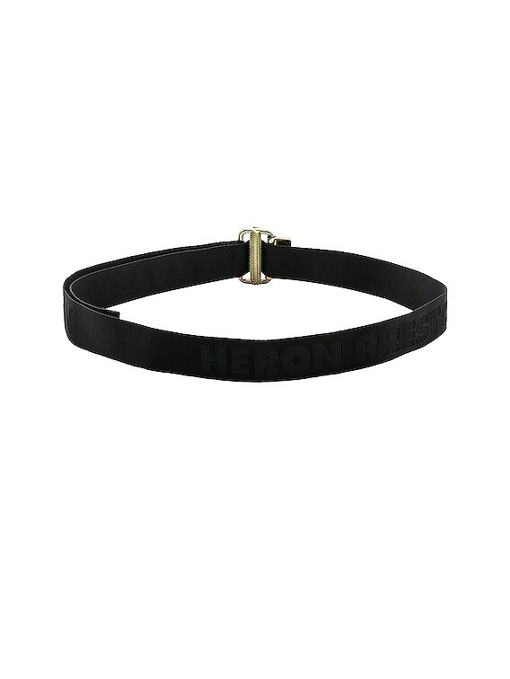 Heron Preston Jacquard Tape Belt in Black | FWRD