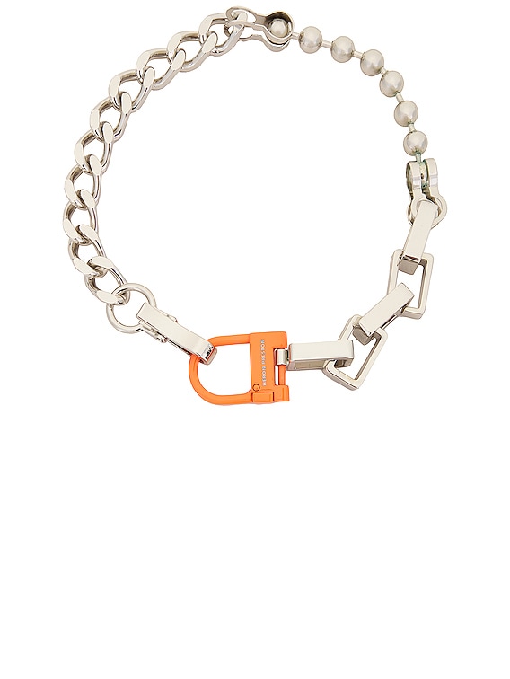 激安通販 Necklace Square Multichain Preston Heron in Orange & Silver アクセサリー