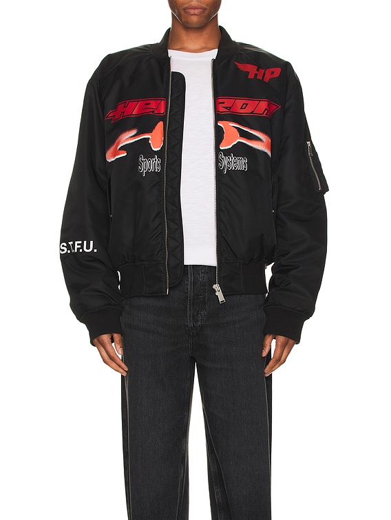 【関税込み】Heron Preston ブラック Ex-Ray ジャケット Buy Heron Preston Ex-Ray Bomber Jacket 'Black/Red