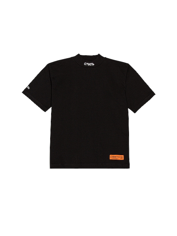 Heron Preston CTNMB Turtleneck in Black & White | FWRD