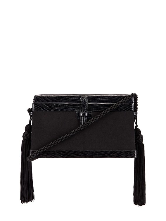 Black Square Trunk Handbag