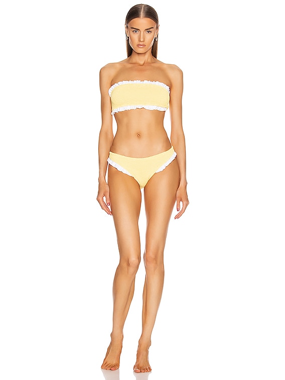 hunza g tracey frill bikini