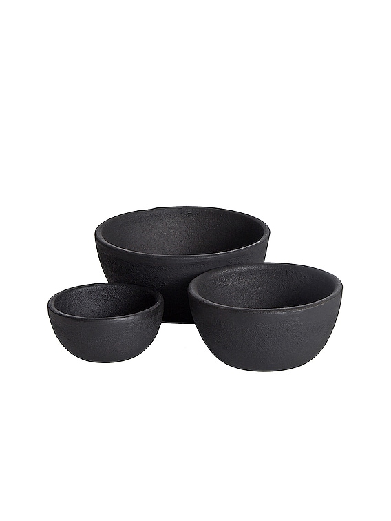 Cast Iron Bowls - Set of 3