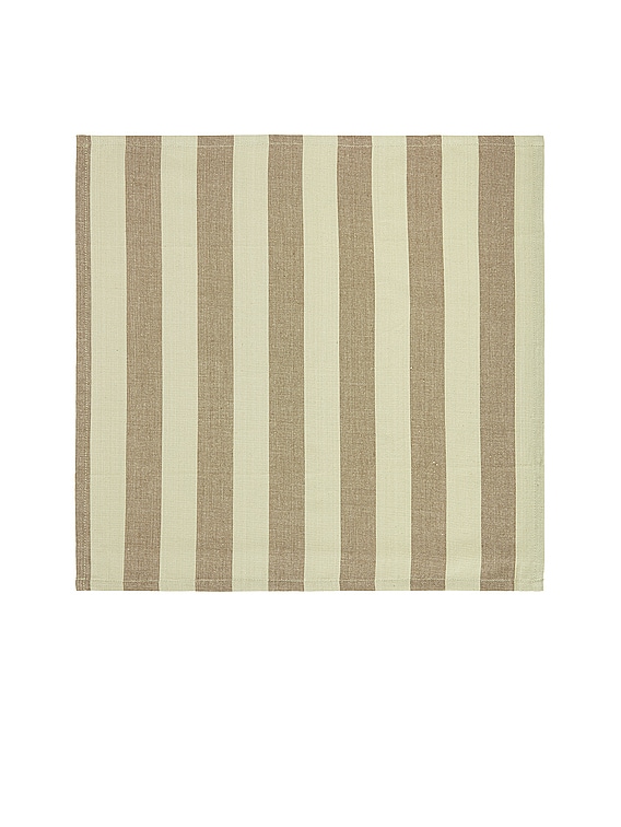 Essential Striped Set Of 4 Dinner Napkins