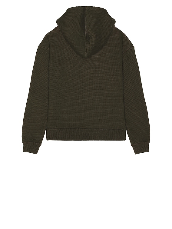 isa boulder ジップフーディー ISA BOULDER Triangle Zip Hoodie in Swamp | FWRD