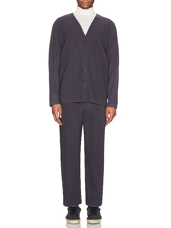Homme Plisse Issey Miyake カーディガン - Taupe Violet | FWRD