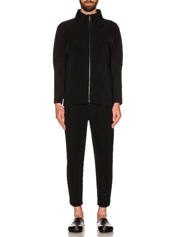 TUCKED サイズ1◆HOMME PLISSÉ ISSEY MIYAKE HOMME PLISSÉ ISSEY MIYAKE Gray Tucked Trousers Homme Plisse