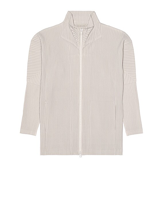 Homme Plisse Issey Miyake Blouson in Light Grey | FWRD