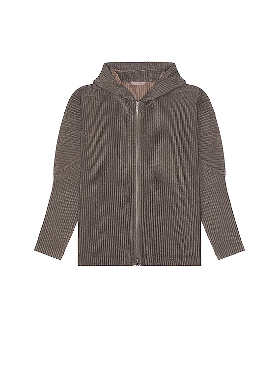 Homme Plisse Issey Miyake Heather Pleats Jacket in Gray | FWRD