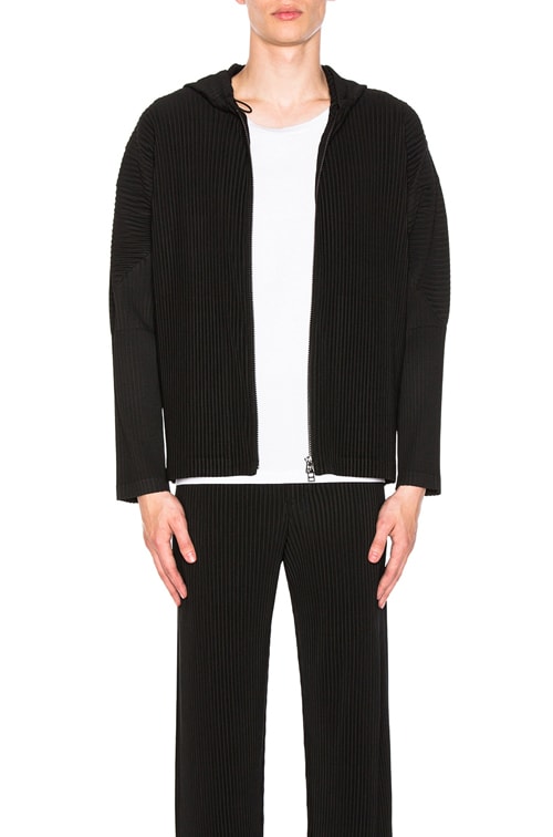 homme plisse hoodie