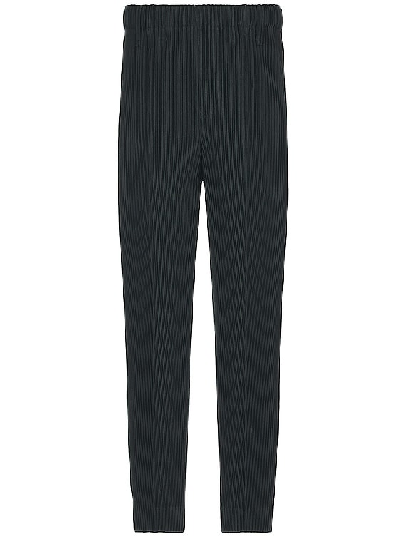 Homme Plisse Issey Miyake Compleat Trousers in Dark Green | FWRD