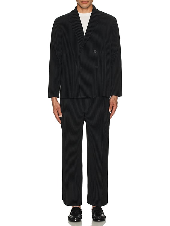 Homme Plisse Issey Miyake Mc Trousers in Black | FWRD Homme Plisse Issey Miyake Mc Trousers in Black | FWRD