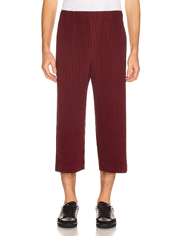 Homme Plisse Issey Miyake Colorful Pleat Crop Straight Pant in