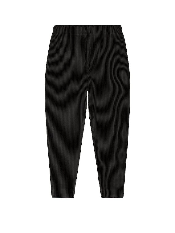 ISSEY MIYAKE MEN Wool Blend Pleats Pants (Trousers) Black 3