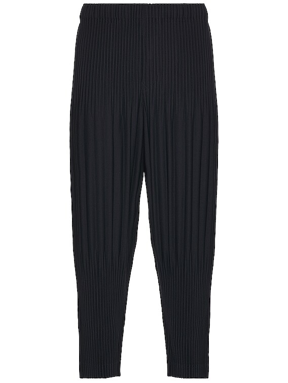 Homme Plisse Issey Miyake Basics Relaxed Pant in Navy   FWRD