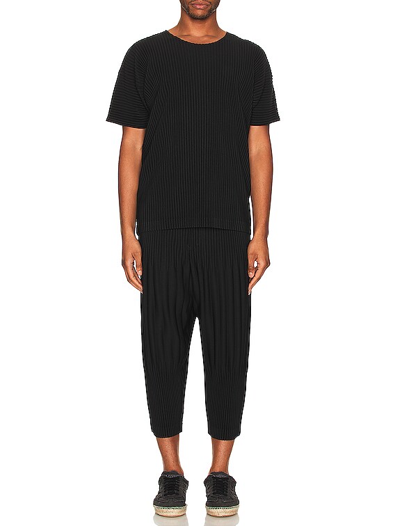 Homme Plisse Issey Miyake Basics Relaxed Pant in Black | FWRD