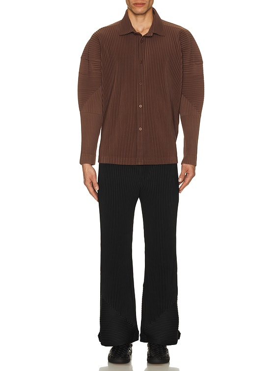 イッセイミヤケ　オムプリッセ　ブラウン プリーツ HOMME PLISSE ISSEY MIYAKE オム プリッセ イッセイ ミヤケ 24SS MC