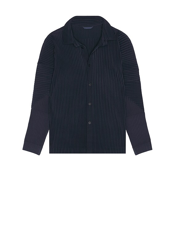 Homme Plisse Issey Miyake Mc November Shirt in Midnight Blue