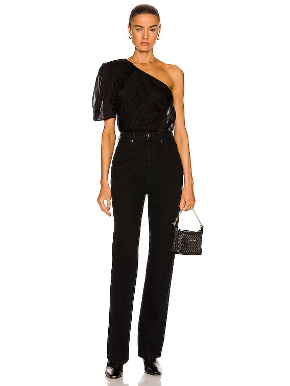 IRO Polk Top in Black | FWRD