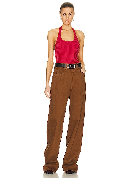 トップス iro IRO Bana Top in Cardinal Red | FWRD