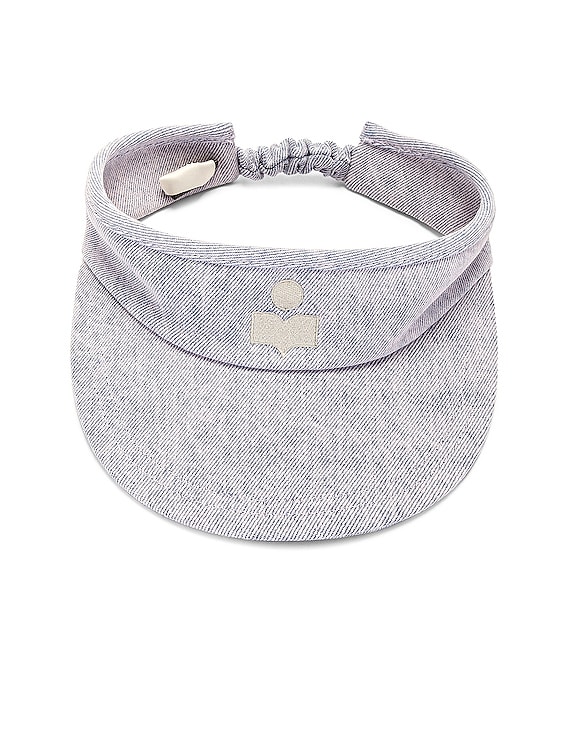 NWT Isabel Marant Women’s Tyry Visor Lilac Light Purple Hat Cotton One Size Yenky small bag Woman lilac | ISABEL MARANT Official online  main image 4