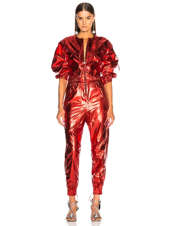 Isabel Marant Athina Jumpsuit in Metal Red | FWRD