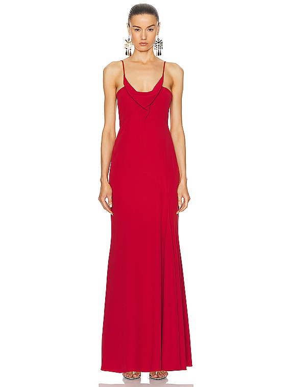 Isabel Marant Kapri Dress in Scarlet Red | FWRD Isabel Marant Kapri Dress in Scarlet Red | FWRD