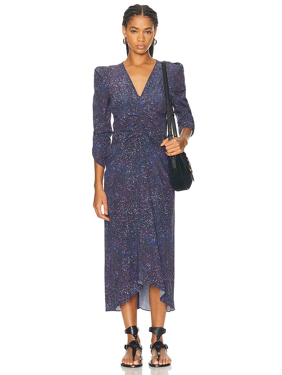 【関税&送料込】Isabel Marant Mid-Length Dress With Midnight TERENA DRESS Woman midnight | ISABEL MARANT Official online